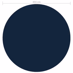 vidaXL Floating PE Solar Pool Flim 455 cm Black and Blue Pond Cover Protector - Additional view 4