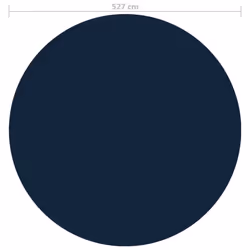 vidaXL Floating PE Solar Pool Flim 527 cm Black and Blue Pond Cover Protector - Additional view 4