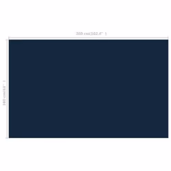 vidaXL Floating PE Solar Pool Flim 260x160 cm Black and Blue Pond Protector - Additional view 4