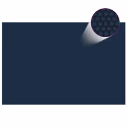 vidaXL Floating PE Solar Pool Flim 600x400 cm Black and Blue Pond Protector - Additional view 2