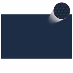 vidaXL Floating PE Solar Pool Flim 800x500 cm Black and Blue Pond Protector - Additional view 2