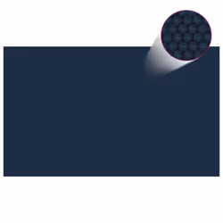 vidaXL Floating PE Solar Pool Flim 1000x600 cm Black and Blue Pond Protector