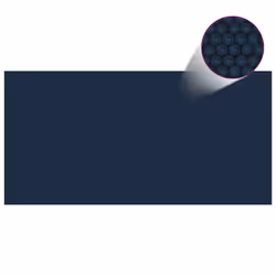 vidaXL Floating PE Solar Pool Flim 1200x600 cm Black and Blue Pond Protector - Additional view 2
