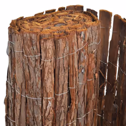 vidaXL Bark Fence 1000x70 cm Garden Barrier Privacy Lawn Border Outdoor Edge - Additional view 4