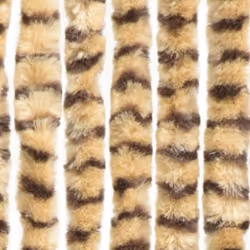 vidaXL Insect Curtain Beige and Brown 100x220 cm Chenille Doorway Screen Blind