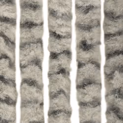 vidaXL Insect Curtain Light and Dark Grey 100x220 cm Chenille Doorway Screen