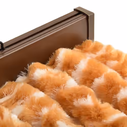 vidaXL Insect Curtain Ochre and White 90x220 cm Chenille Doorway Screen Blind - Additional view 4