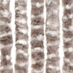 vidaXL Insect Curtain Taupe and White 90x220 cm Chenille Doorway Screen Blind