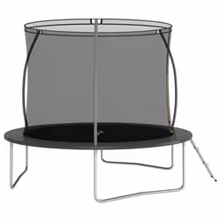 vidaXL Trampoline Set Round 305x76 cm 150 kg Outdoor Play Equipment Bouncer
