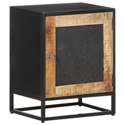 vidaXL Rough Mango Wood Bedside Cabinet Nightstand Coffee Table Home Furniture