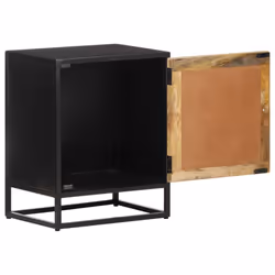 vidaXL Rough Mango Wood Bedside Cabinet Nightstand Coffee Table Home Furniture