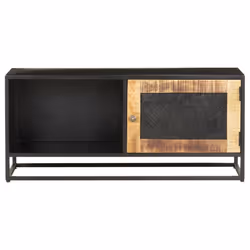 vidaXL Rough Mango Wood TV Cabinet Console Table Stereo Media Stand Sideboard - Additional view 10