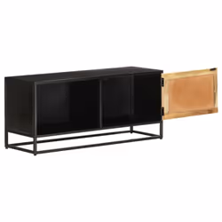 vidaXL Rough Mango Wood TV Cabinet Console Table Stereo Media Stand Sideboard - Additional view 11