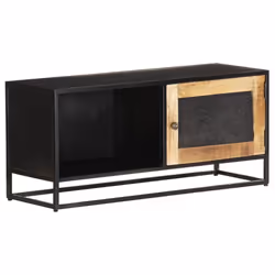 vidaXL Rough Mango Wood TV Cabinet Console Table Stereo Media Stand Sideboard - Additional view 7