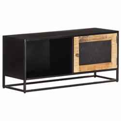 vidaXL Rough Mango Wood TV Cabinet Console Table Stereo Media Stand Sideboard - Additional view 8