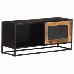 vidaXL Rough Mango Wood TV Cabinet Console Table Stereo Media Stand Sideboard - Additional view 9