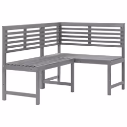 VidaXL 312423, Grey, Acacia wood, Adults & Children, 1400 mm, 1000 mm, 910 mm