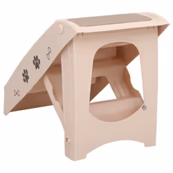 vidaXL Folding Dog Stairs Cream Non-skid Pet Furniture Puppy Step Ladder Ramp - Additional view 4