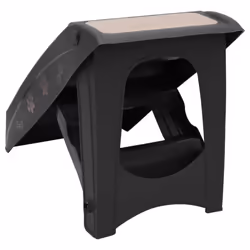 vidaXL Folding Dog Stairs Black Non-skid Pet Furniture Puppy Step Ladder Ramp - Additional view 4