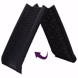 vidaXL Folding Dog Ramp Black Pet Furniture Cat Dog Doggy Bridge Puppy Ramp - Additional view 4