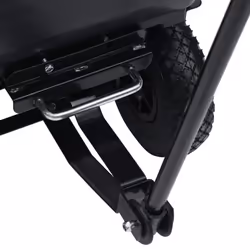 vidaXL Garden Tipping Hand Cart Hand Truck Wheelbarrow 300 kg 75L Black/Green - black - Additional view 8