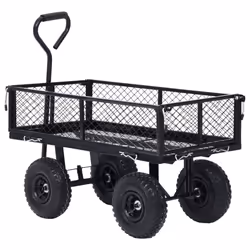 vidaXL Garden Hand Trolley Black 250 kg Hand Truck Wheelbarrow Dolly Garden - Additional view 2