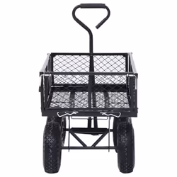 vidaXL Garden Hand Trolley Black 250 kg Hand Truck Wheelbarrow Dolly Garden - Additional view 3