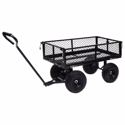 vidaXL Garden Hand Trolley Black 250 kg Hand Truck Wheelbarrow Dolly Garden - Additional view 4