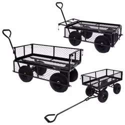 vidaXL Garden Hand Trolley Black 250 kg Hand Truck Wheelbarrow Dolly Garden - Additional view 6