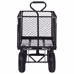vidaXL Garden Hand Trolley Black 350 kg Hand Truck Wheelbarrow Dolly Garden - Additional view 3