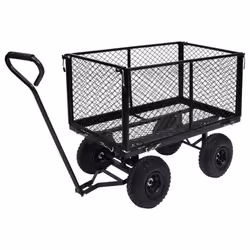 vidaXL Garden Hand Trolley Black 350 kg Hand Truck Wheelbarrow Dolly Garden - Additional view 4