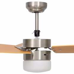 vidaXL Ceiling Fan with Light and Remote Control Light Brown Summer Ventilator - Additional view 6