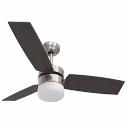 vidaXL Ceiling Fan with Light and Remote Control Dark Brown Summer Ventilator - Additional view 6