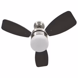 vidaXL Ceiling Fan with Light and Remote Control Dark Brown Ventilator Summer - Additional view 6