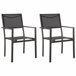 VidaXL 313077, Terrace, Steel, Textile, Black, 630 mm, 540 mm, 900 mm