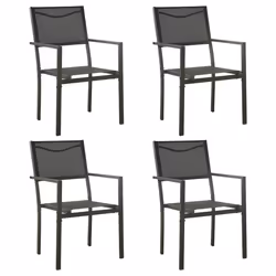 VidaXL 313078, Terrace, Steel, Textile, Black, 630 mm, 540 mm, 900 mm