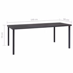 VidaXL 313088 outdoor table Anthracite - Additional view 6