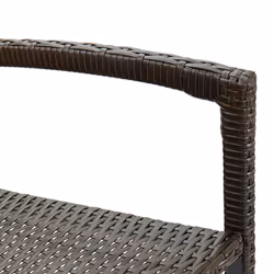 VidaXL 313454 outdoor chair Terrace Polyrattan, Steel Brown - Additional view 6