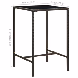 VidaXL 313457 outdoor table Brown - Additional view 6