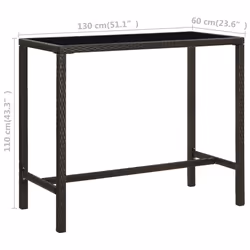 VidaXL 313460 outdoor table Brown - Additional view 6