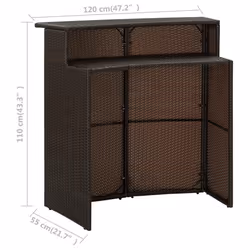 VidaXL 313467 outdoor table Brown - Additional view 8