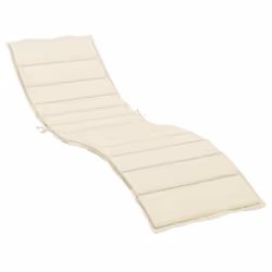 vidaXL Sun Lounger Cushion Cream 78.7""x23.6""x1.2"" Fabric
