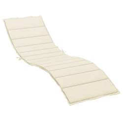 vidaXL Sun Lounger Cushion Cream 78.7""x23.6""x1.2"" Fabric