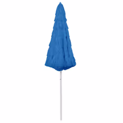 vidaXL Hawaii Beach Parasol Outdoor Umbrella Sun Shelter Canopy Sunshade Blue