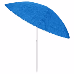 vidaXL Hawaii Beach Parasol Outdoor Umbrella Sun Shelter Canopy Sunshade Blue