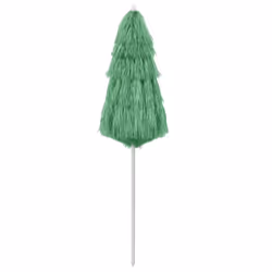 vidaXL Hawaii Beach Parasol Outdoor Umbrella Sun Shelter Canopy Sunshade Green