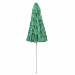 vidaXL Hawaii Beach Parasol Outdoor Umbrella Sun Shelter Canopy Sunshade Green - Additional view 2