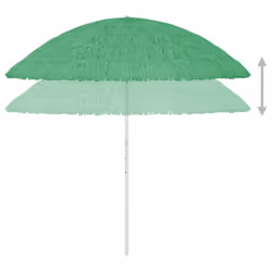 vidaXL Hawaii Beach Parasol Outdoor Umbrella Sun Shelter Patio Canopy Green - Additional view 4