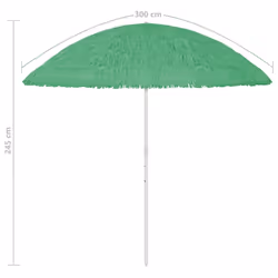 vidaXL Hawaii Beach Parasol Outdoor Umbrella Sun Shelter Patio Canopy Green - Additional view 7