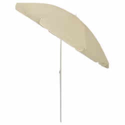 vidaXL Beach Umbrella Garden Sunshade Outdoor Sun Shelter Patio Canopy Parasol - sand yellow, 240 cm - Additional view 2